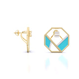 Ivana Jewels Earrings Matrix Octagon Earrings