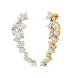 Ivana Jewels Earrings Multi-Shape Diamond Climber Earrings
