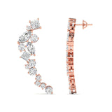 Ivana Jewels Earrings Multi-Shape Diamond Climber Earrings