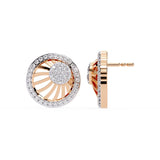 Ivana Jewels Earrings Radial Design Diamond Earrings