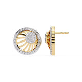 Ivana Jewels Earrings Radial Design Diamond Earrings