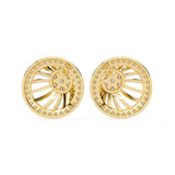 Ivana Jewels Earrings Radial Design Diamond Earrings