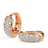 Ivana Jewels Earrings Round Cut Diamond