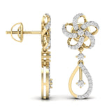 Ivana Jewels Earrings Round Cut Diamonds Dangler Earring