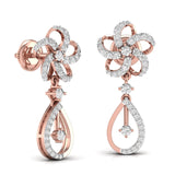 Ivana Jewels Earrings Round Cut Diamonds Dangler Earring