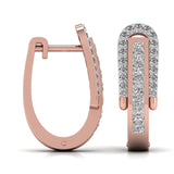 Ivana Jewels Earrings Round Cut Diamonds Halo Earring