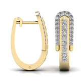 Ivana Jewels Earrings Round Cut Diamonds Halo Earring
