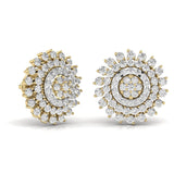 Ivana Jewels Earrings Round Diamonds Studs For Her