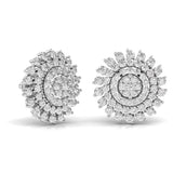 Ivana Jewels Earrings Round Diamonds Studs For Her
