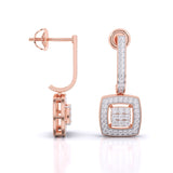 Ivana Jewels Earrings Sleek Drop Diamond Earrings