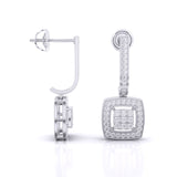 Ivana Jewels Earrings Sleek Drop Diamond Earrings