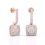 Ivana Jewels Earrings Sleek Drop Diamond Earrings