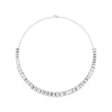 Ivana Jewels Necklace Emerald Cut Diamonds Elegance Necklace