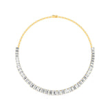 Ivana Jewels Necklace Emerald Cut Diamonds Elegance Necklace