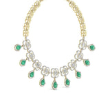 Ivana Jewels Necklace Fancy Shape Diamonds & Round Shape Diamonds Necklace