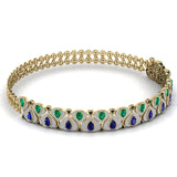 Ivana Jewels Necklace Touch Of Luxury Diamonds & Gem Stone Necklace