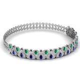 Ivana Jewels Necklace Touch Of Luxury Diamonds & Gem Stone Necklace