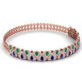 Ivana Jewels Necklace Touch Of Luxury Diamonds & Gem Stone Necklace