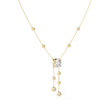 Ivana Jewels Necklaces Dainty Crystal Chain Necklace