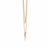 Ivana Jewels Necklaces Double Circle and Bar Necklace