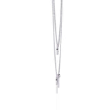 Ivana Jewels Necklaces Double Circle and Bar Necklace