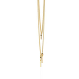 Ivana Jewels Necklaces Double Circle and Bar Necklace