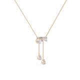 Ivana Jewels Necklaces Necklace with Diamond Drops