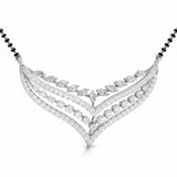 Ivana Jewels Pendant Marquise & Round Cut Diamond Cascade Mangalsutra