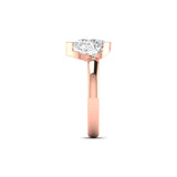 Ivana Jewels Ring Minimalist Pear Diamond Engagement Ring