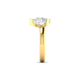Ivana Jewels Ring Minimalist Pear Diamond Engagement Ring