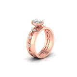 Ivana Jewels Rings 1.01 Carat Centre Solitaire Oval Diamond Celestial Circle Ring