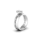 Ivana Jewels Rings 1.01 Carat Centre Solitaire Oval Diamond Celestial Circle Ring