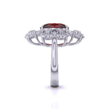 Ivana Jewels Rings 1 Carat Oval Coloured Stone & Diamonds Ring