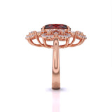 Ivana Jewels Rings 1 Carat Oval Coloured Stone & Diamonds Ring