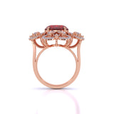 Ivana Jewels Rings 1 Carat Oval Coloured Stone & Diamonds Ring