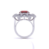 Ivana Jewels Rings 1 Carat Oval Coloured Stone & Diamonds Ring