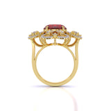 Ivana Jewels Rings 1 Carat Oval Coloured Stone & Diamonds Ring