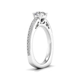 Ivana Jewels Rings 1 carat Solitaire Round Diamond Vintage Solitaire Ring