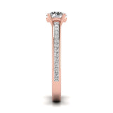 Ivana Jewels Rings 1 carat Solitaire Round Diamond Vintage Solitaire Ring