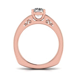 Ivana Jewels Rings 1 carat Solitaire Round Diamond Vintage Solitaire Ring