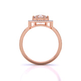 Ivana Jewels Rings 1 Carat Vintage Hexagonal Halo Ring