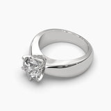 Ivana Jewels Rings 2 Carat Classic Solitaire Round Diamond Eternal Elegance Ring