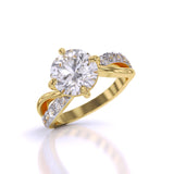Ivana Jewels Rings 2 Carat Round Cut Diamond Centre Solitaire Ring