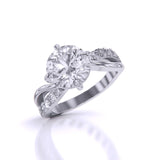 Ivana Jewels Rings 2 Carat Round Cut Diamond Centre Solitaire Ring