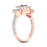 Ivana Jewels Rings 2 Carat Three Stone Classic Ring