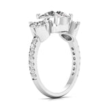 Ivana Jewels Rings 2 Carat Three Stone Classic Ring