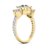 Ivana Jewels Rings 2 Carat Three Stone Classic Ring