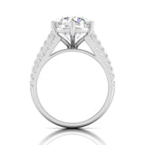 Ivana Jewels Rings 3 Carat Centre Solitaire Diamond Three Layers Ring