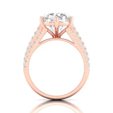 Ivana Jewels Rings 3 Carat Centre Solitaire Diamond Three Layers Ring