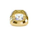 Ivana Jewels Rings 3 Carat Radiant Cut Halo Engagement Ring